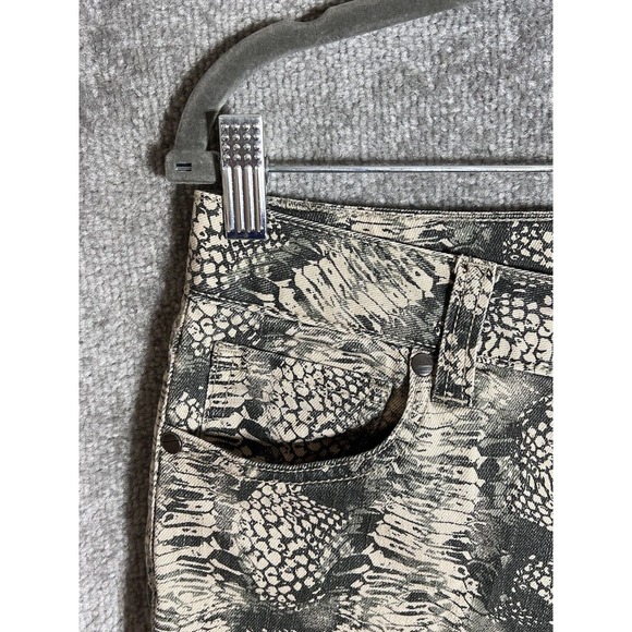 Cabi Diamondback Snakeskin Skinny Jeans Womens Size 8 Stretch Pockets Style‎ 958 - Picture 5 of 9